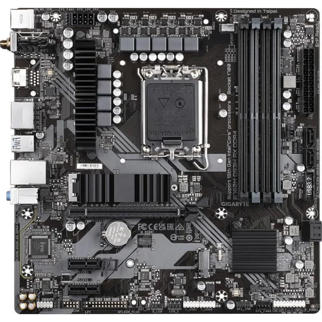 Материнська плата Gigabyte B760M DS3H AX DDR4 Socket 1700 UA