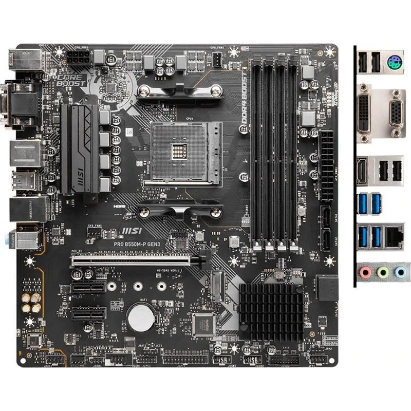 Материнська плата MSI Pro B550M-P GEN3 s-AM4 UA