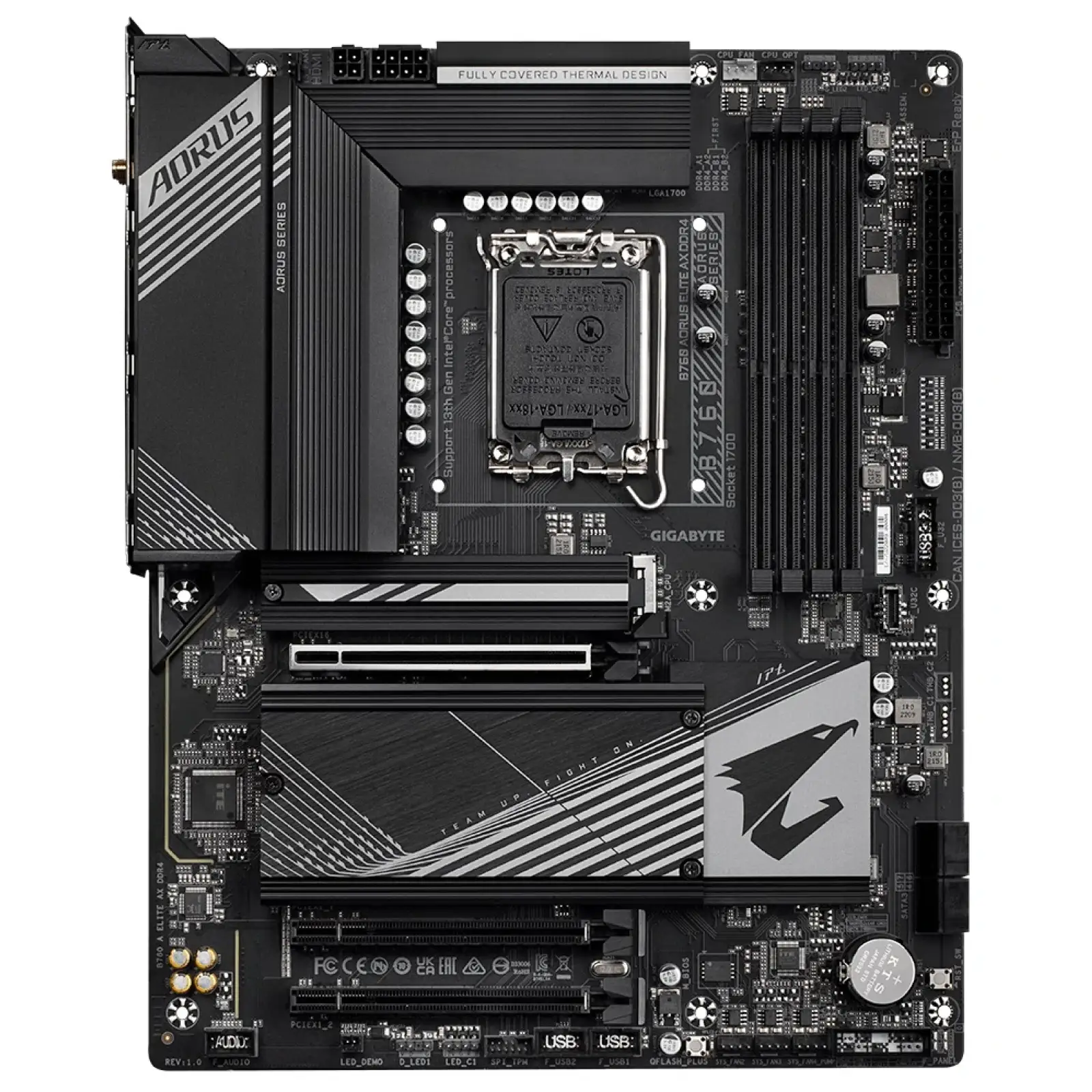 Материнська плата Gigabyte B760 Aorus Elite AX Socket 1700 UA