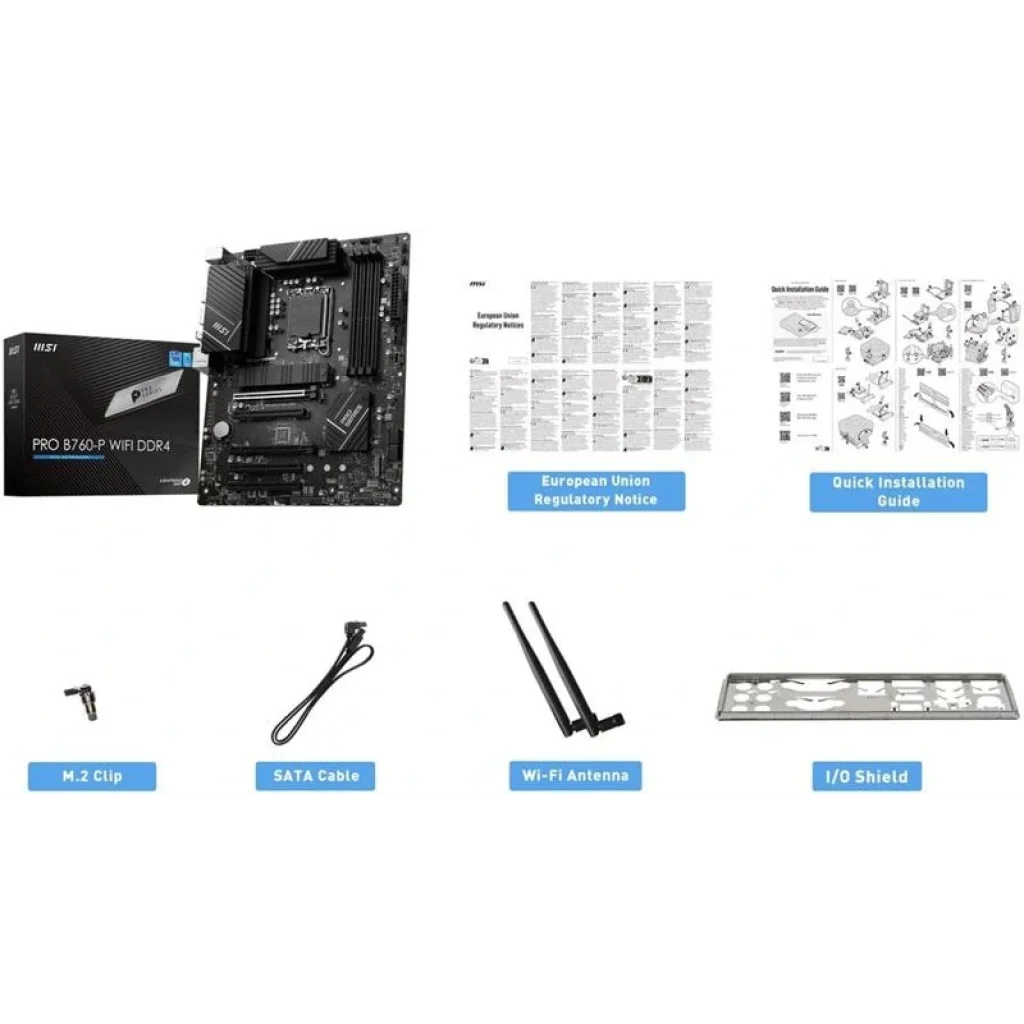 Материнська плата MSI Pro B760-P WIFI DDR4 Socket 1700 UA