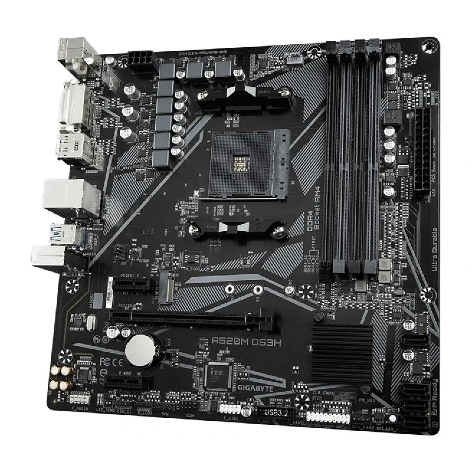 Материнська плата Gigabyte A520M DS3H Socket AM4 UA