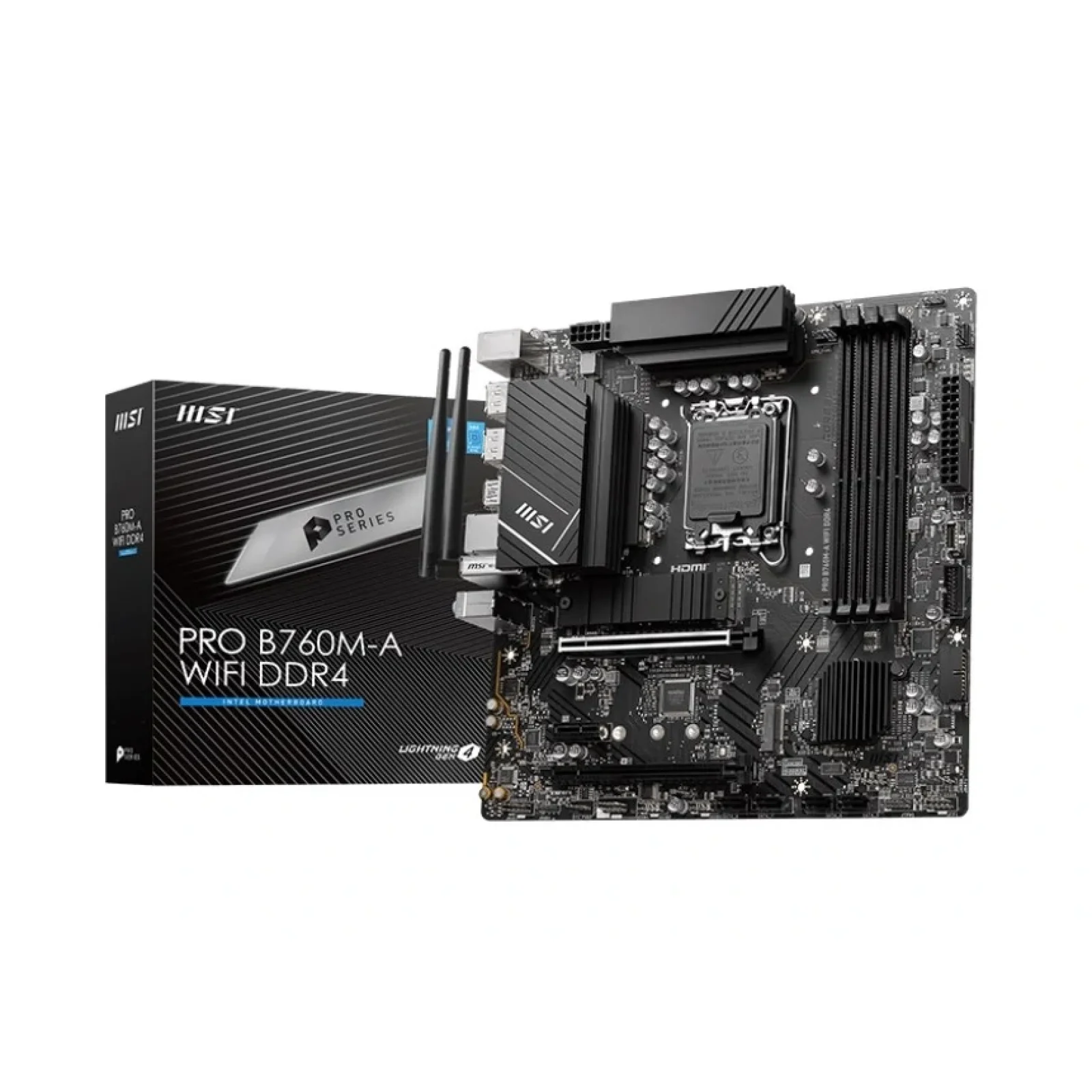 Материнская плата MSI Pro B760M-A WiFi DDR4 Socket 1700 UA