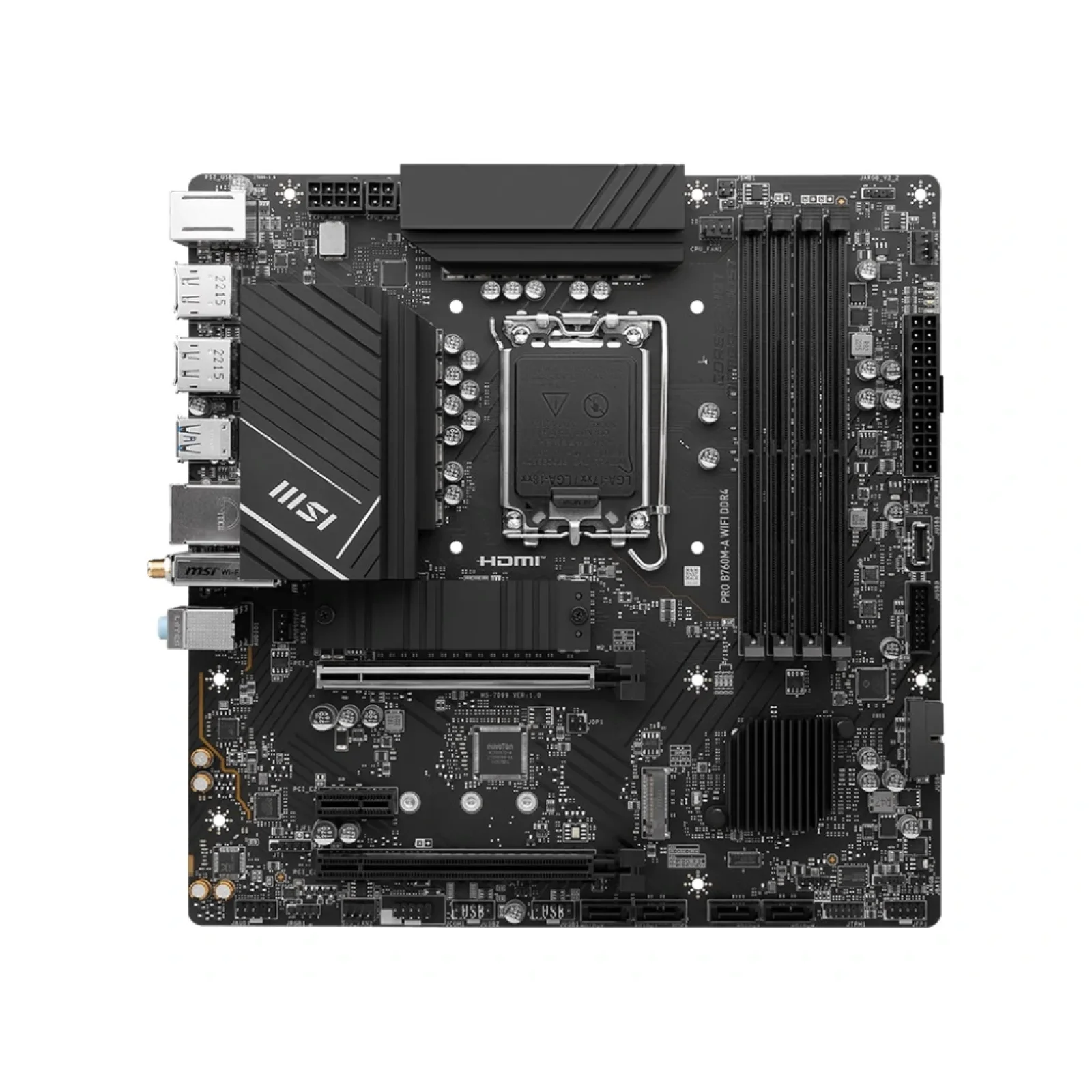 Материнская плата MSI Pro B760M-A WiFi DDR4 Socket 1700 UA