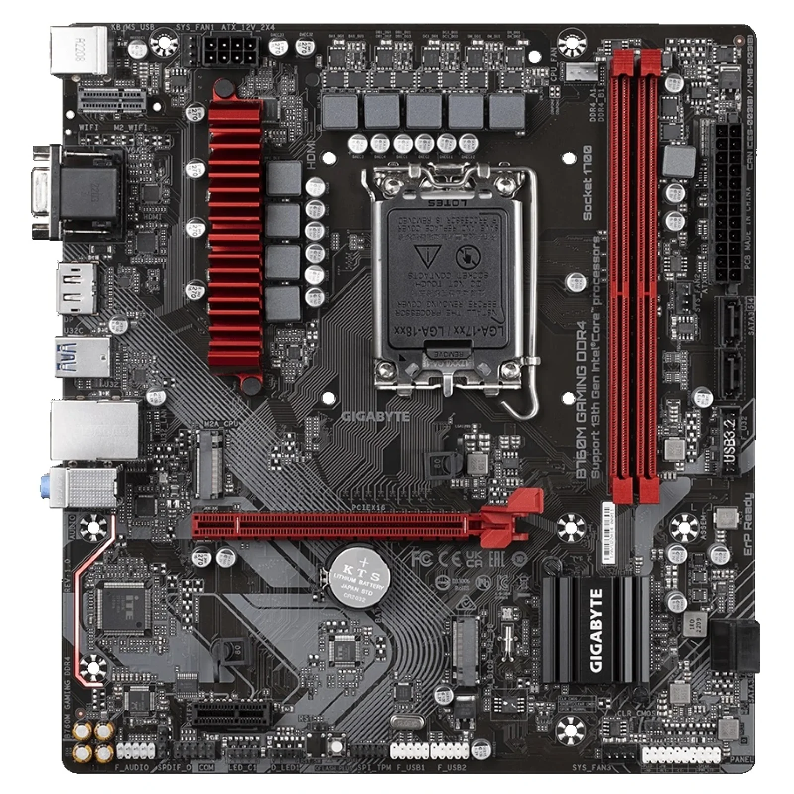 Материнская плата Gigabyte B760M Gaming DDR4 Socket 1700 UA