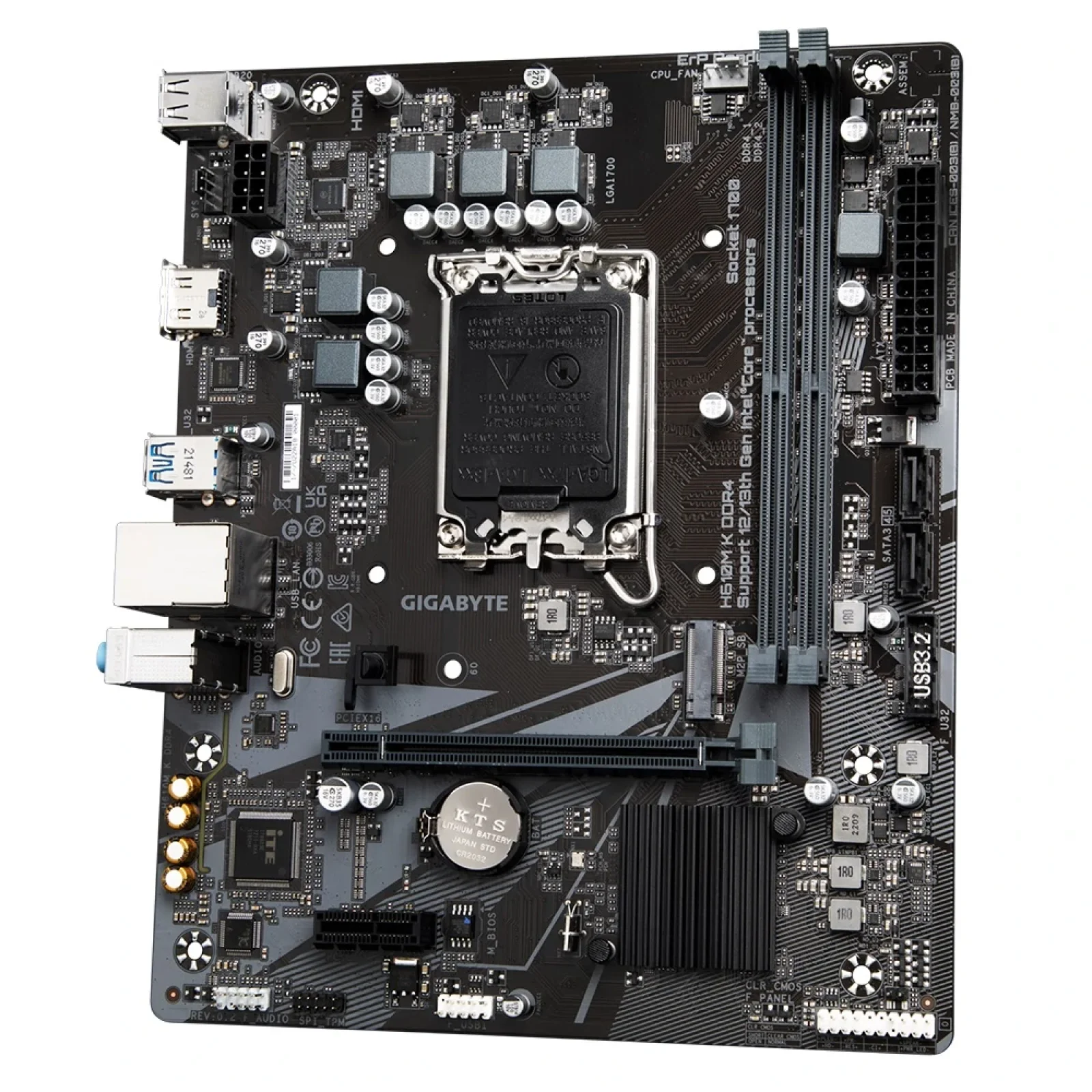 Материнська плата Gigabyte H610M K DDR4 Socket 1700 UA
