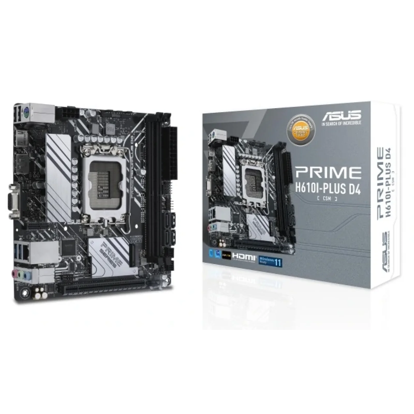 Материнська плата Asus Prime H610I-Plus D4-CSM Socket 1700 UA