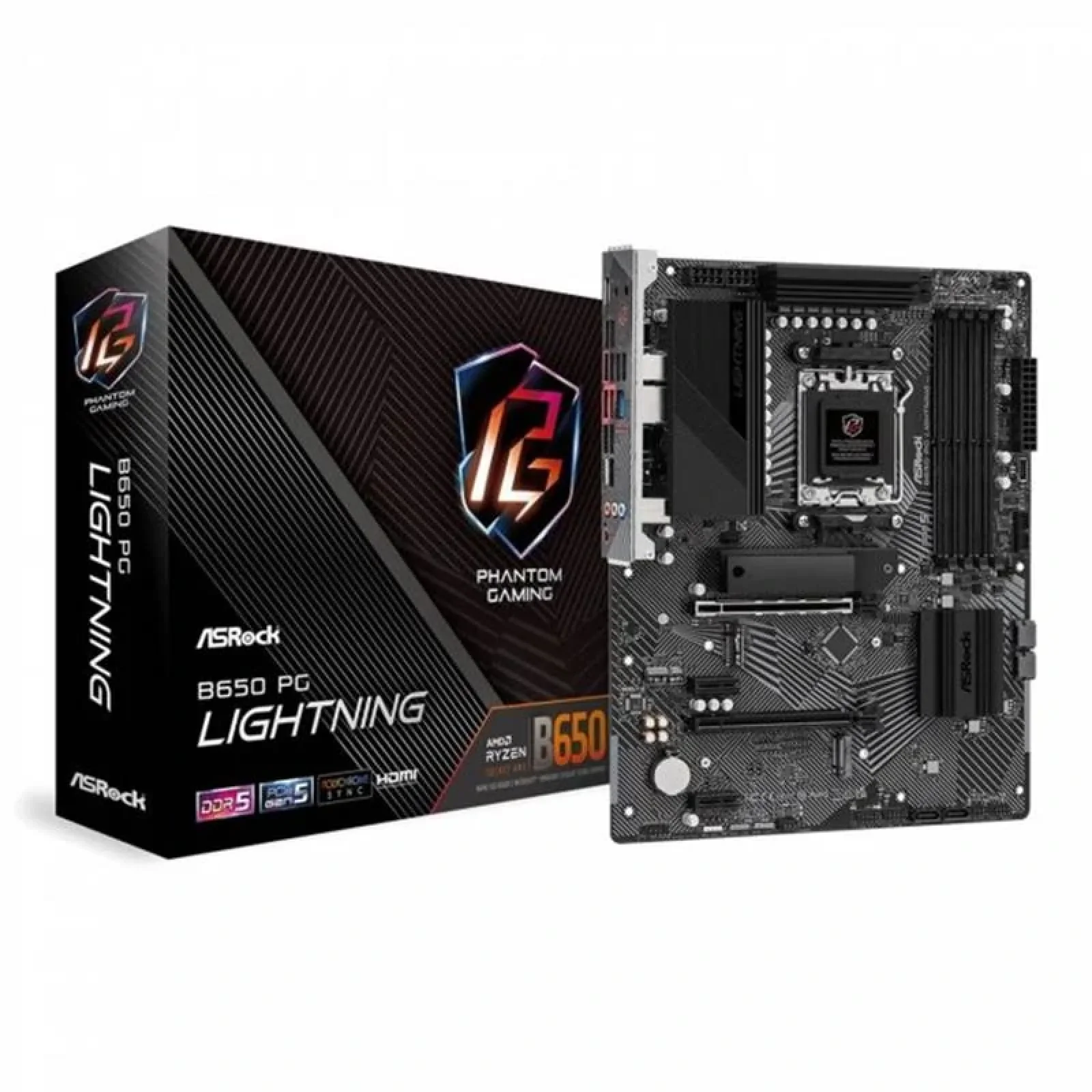 Материнская плата ASRock B650 PG Lightning Socket AM5 UA