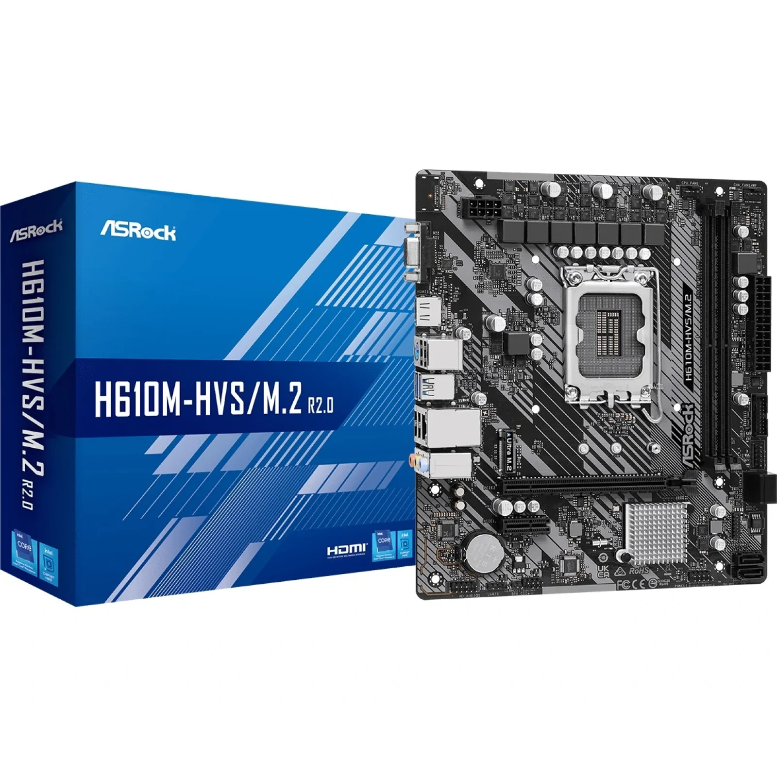 Материнська плата ASRock H610M-HVS/M.2 R2.0 Socket 1700 UA