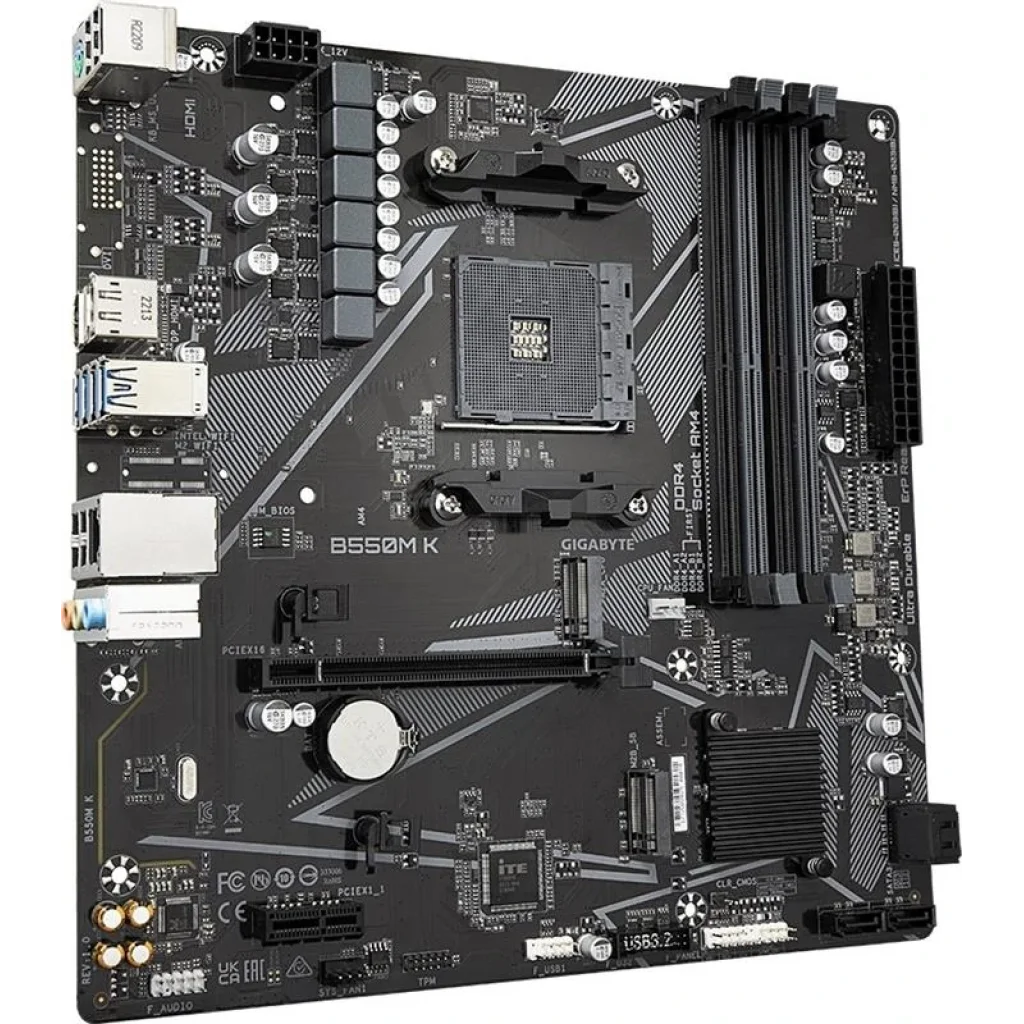 Материнская плата Gigabyte B550M K Socket AM4 UA