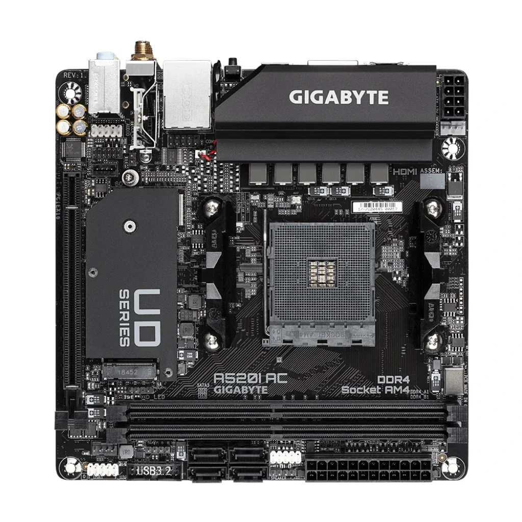 Материнська плата Gigabyte A520I AC Socket AM4 UA