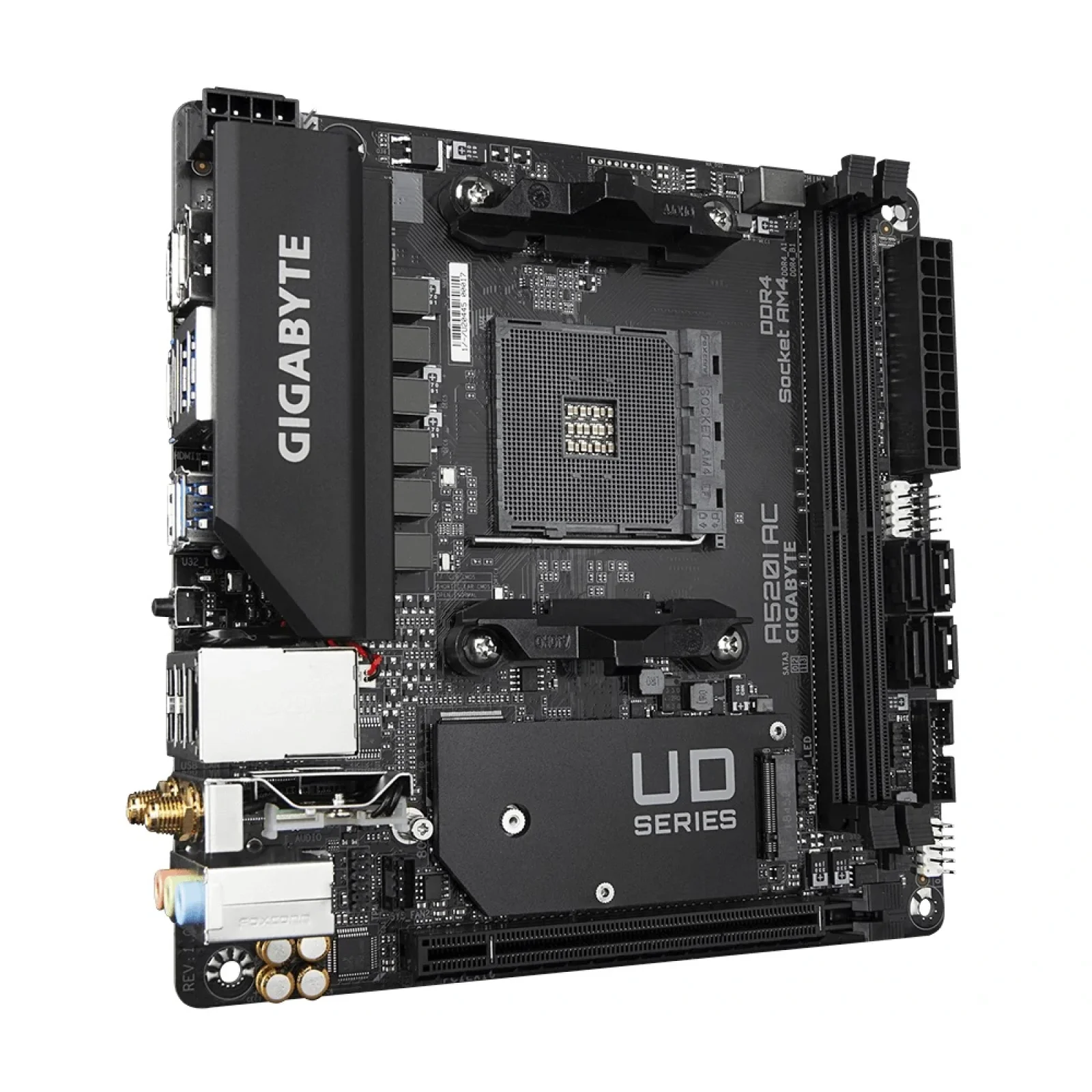 Материнська плата Gigabyte A520I AC Socket AM4 UA