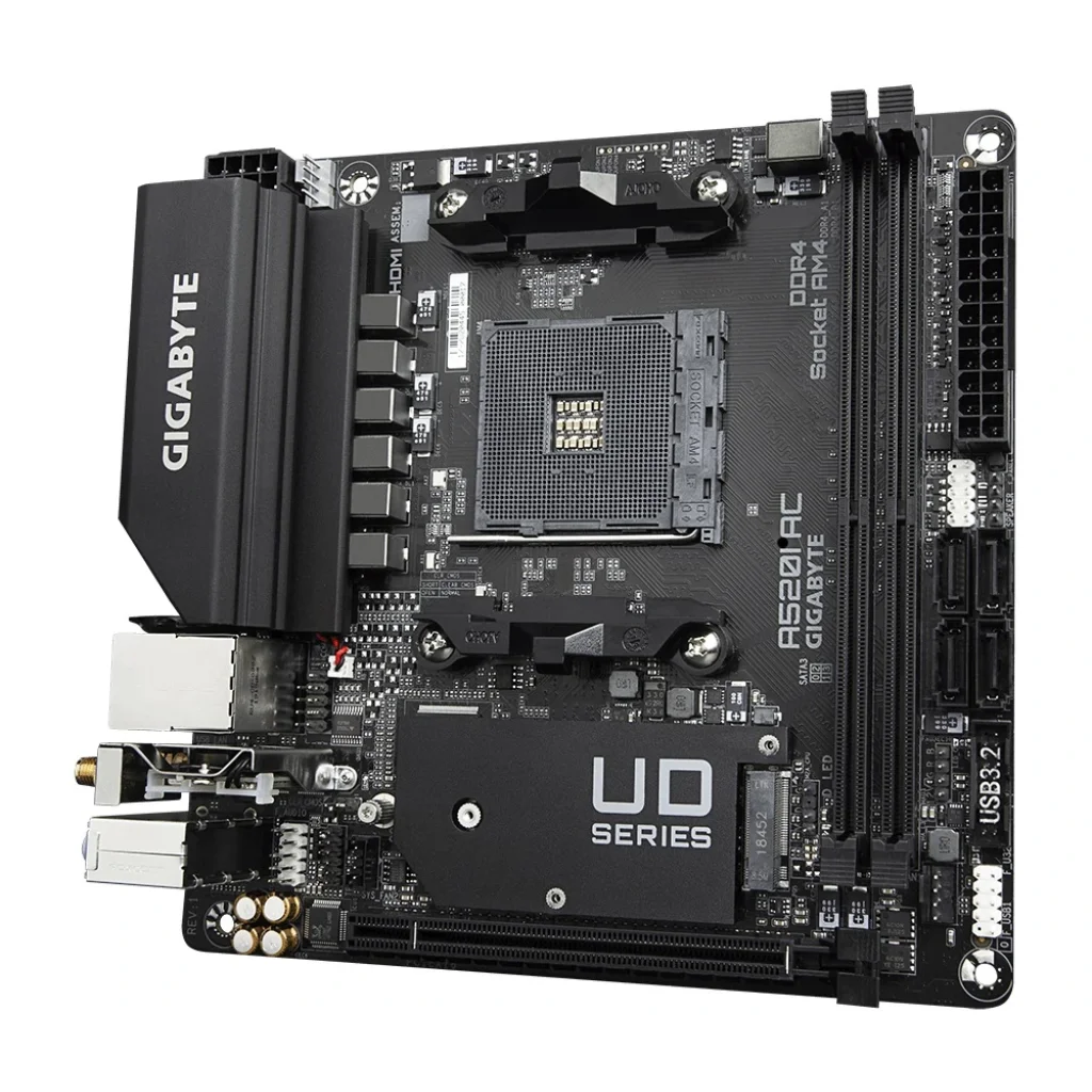 Материнська плата Gigabyte A520I AC Socket AM4 UA