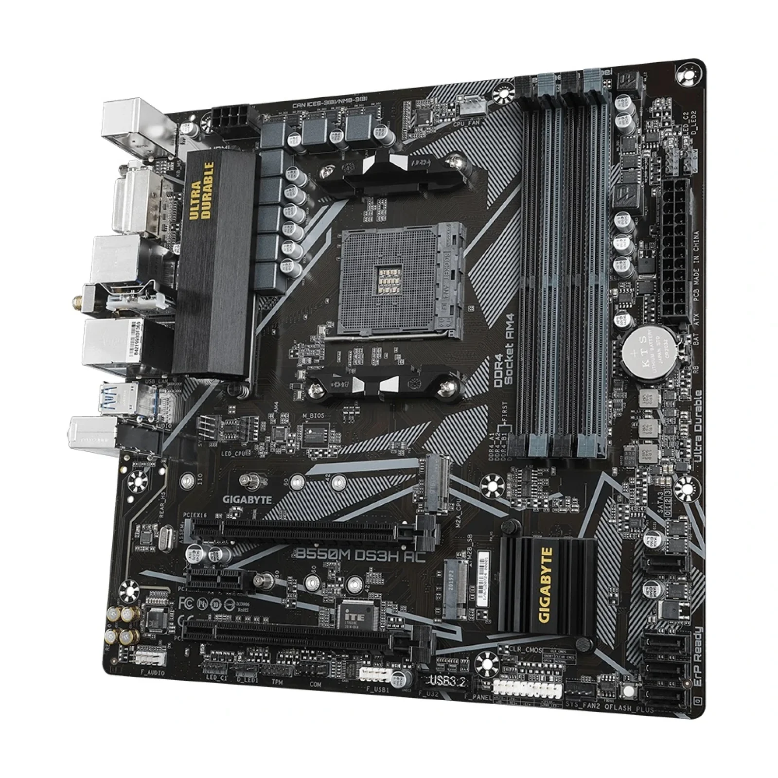 Материнська плата Gigabyte B550M DS3H AC Socket AM4 UA