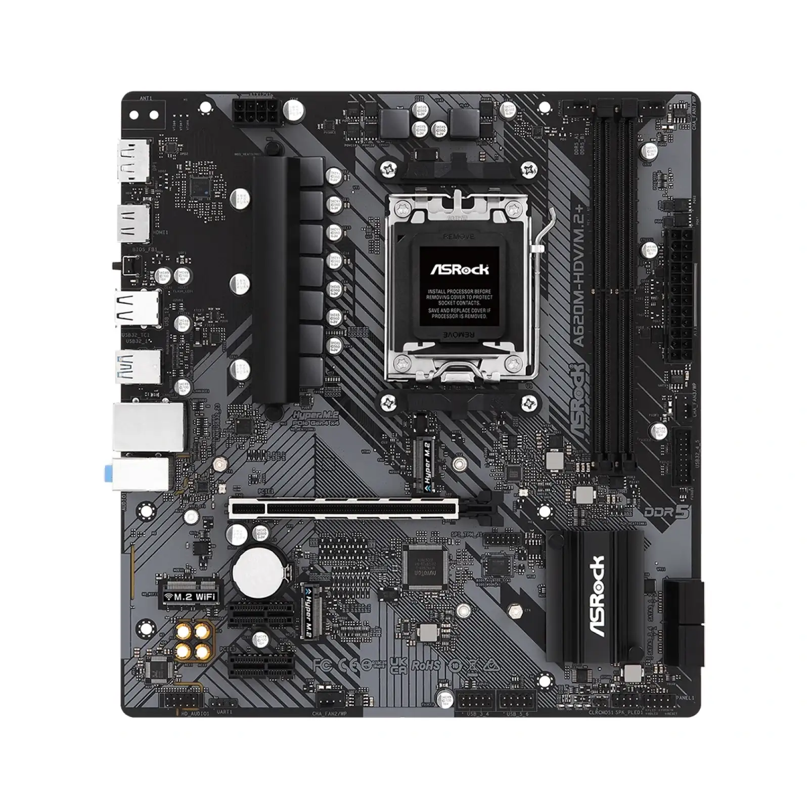 Материнская плата ASRock A620M-HDV/M.2+ Socket AM5 UA