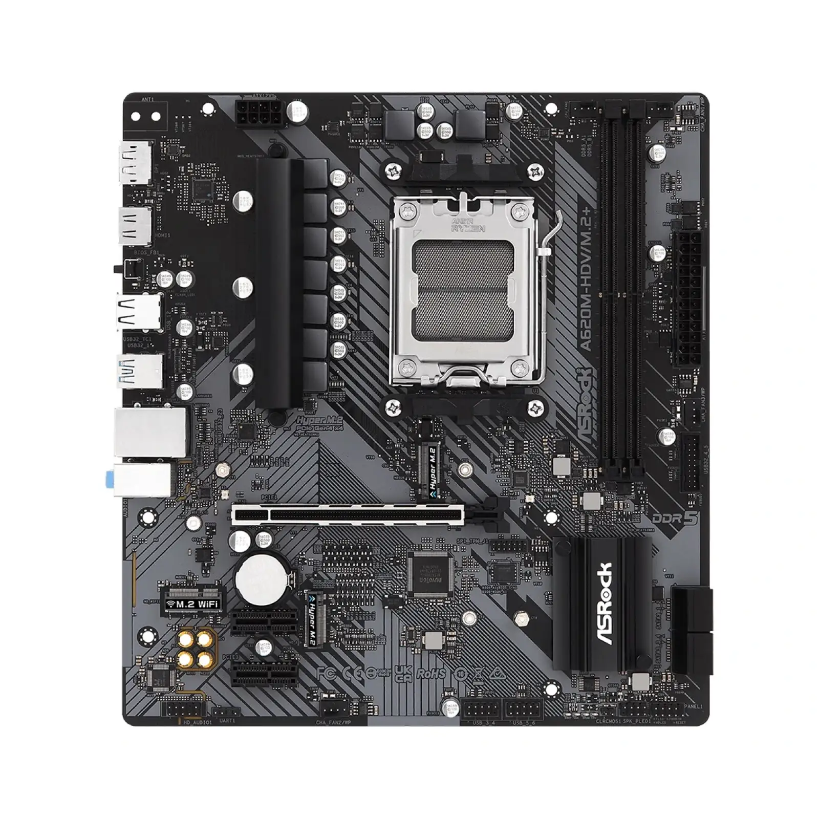 Материнская плата ASRock A620M-HDV/M.2+ Socket AM5 UA