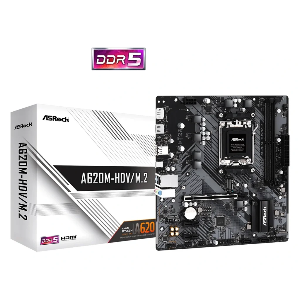 Материнская плата ASRock A620M-HDV/M.2 Socket AM5 UA