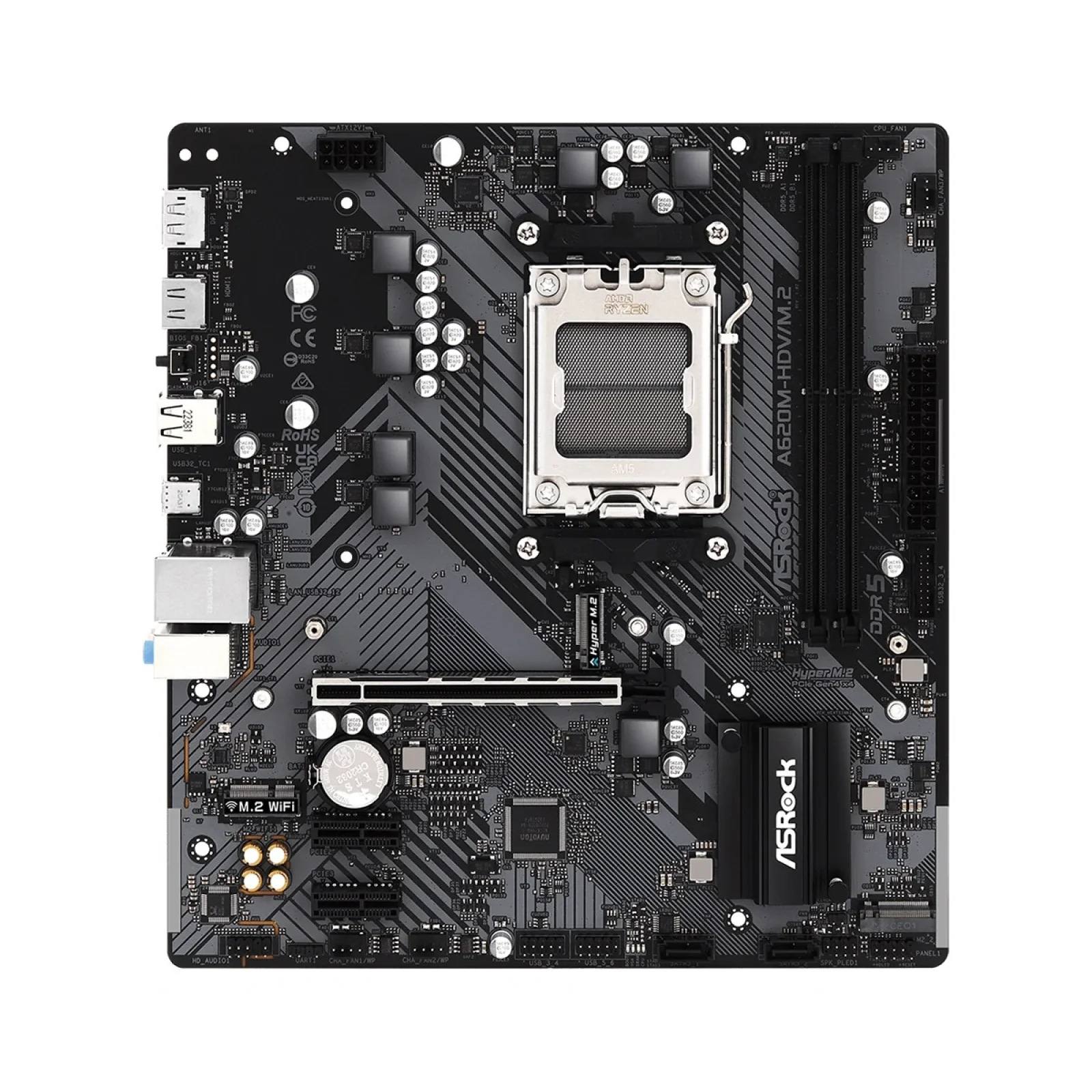Материнська плата ASRock A620M-HDV/M.2 Socket AM5 UA