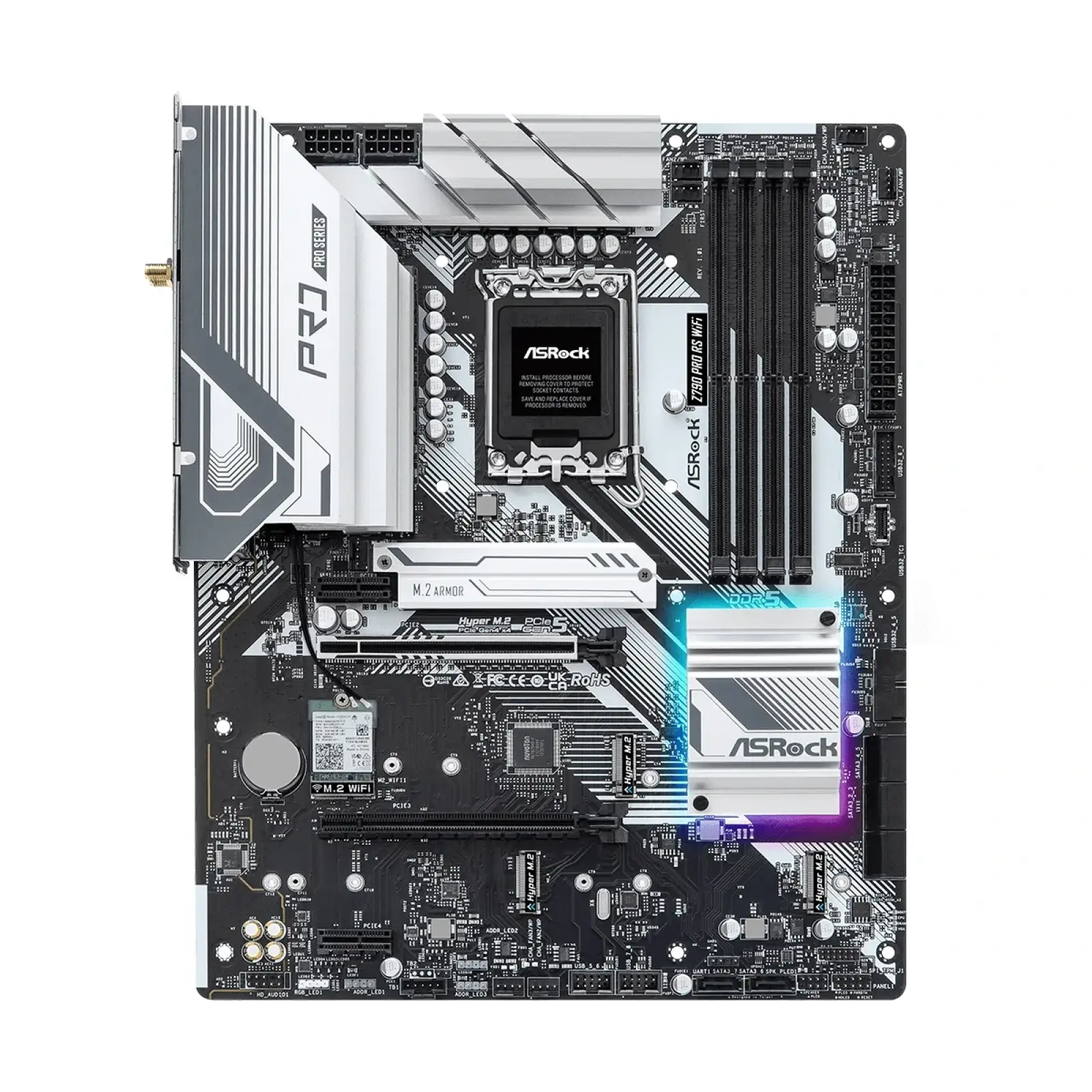 Материнська плата ASRock Z790 Pro RS WiFi Socket 1700 UA