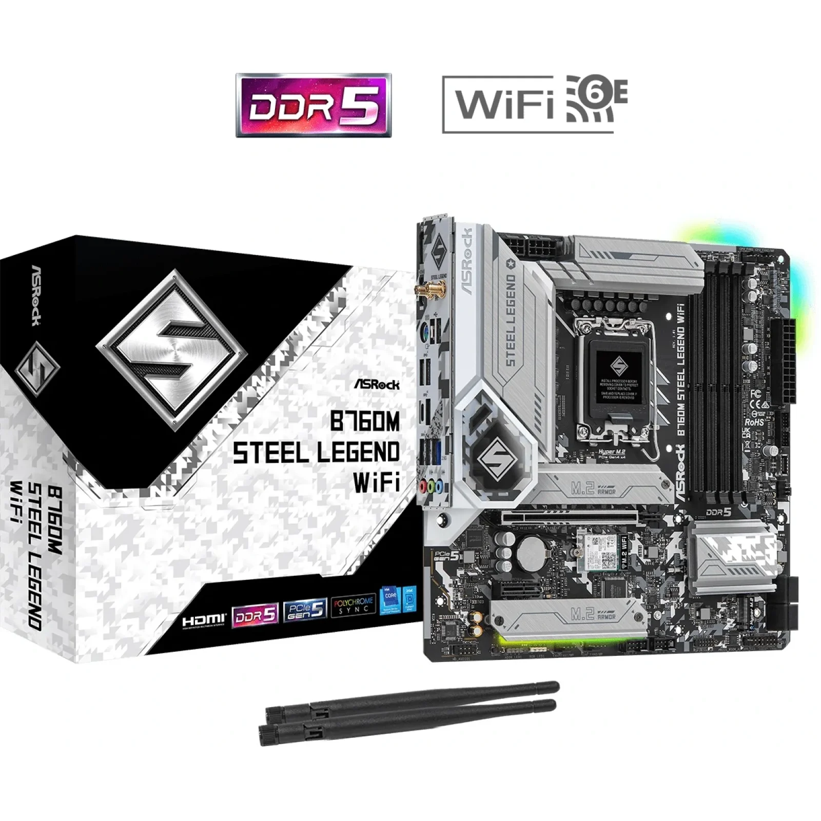 Материнська плата ASRock B760M Steel Legend WiFi Socket 1700 UA
