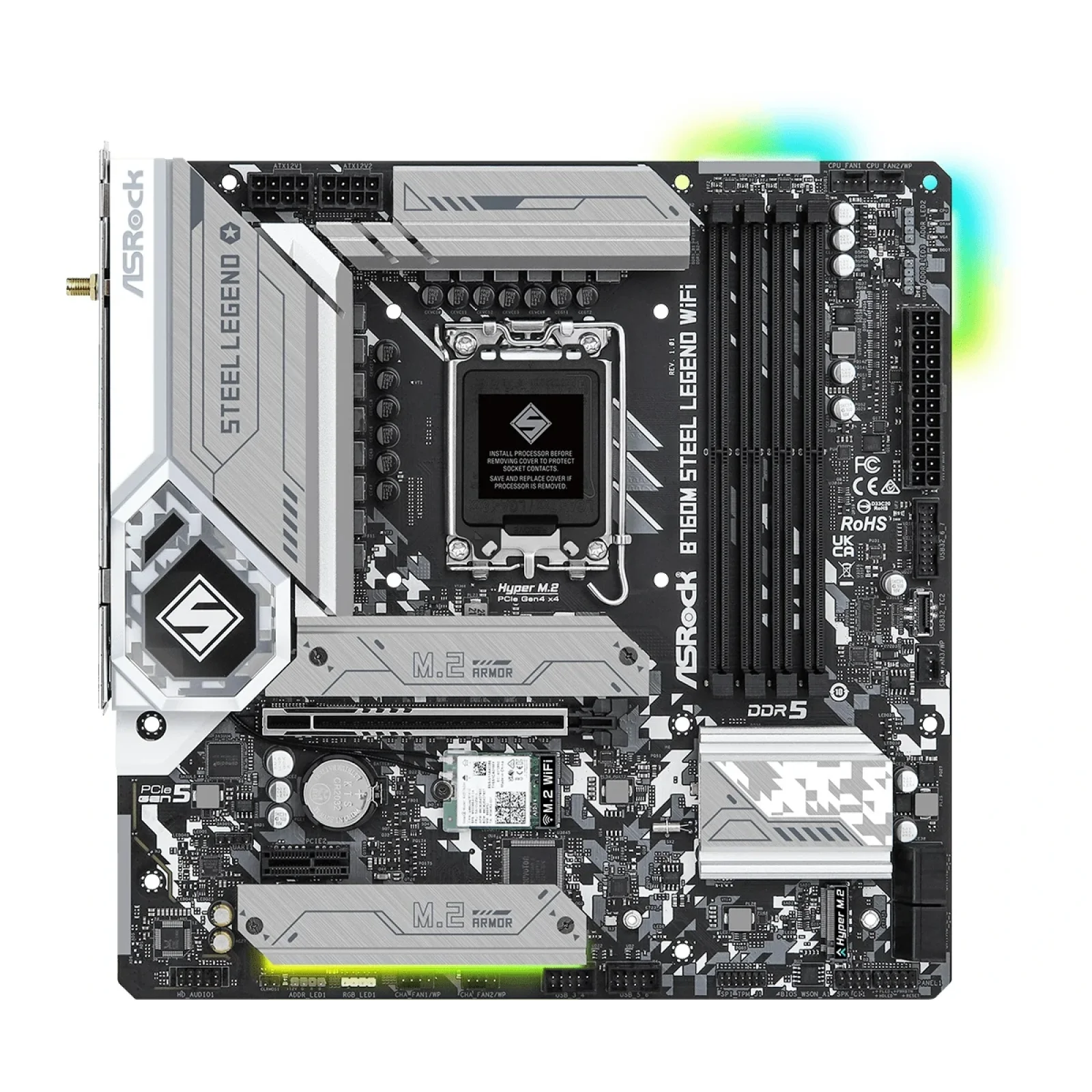 Материнська плата ASRock B760M Steel Legend WiFi Socket 1700 UA