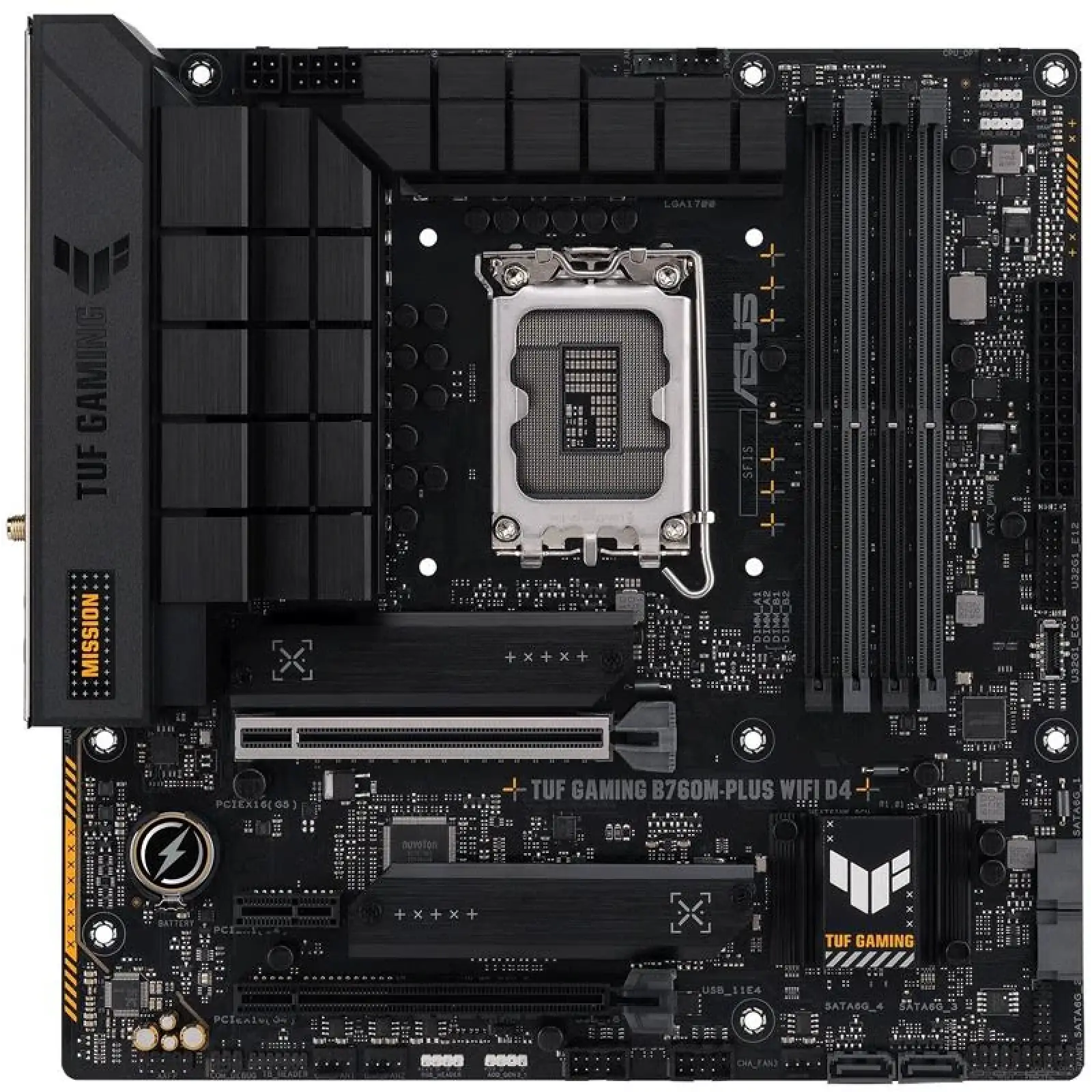Материнська плата Asus TUF Gaming B760M-Plus WiFi D4 Socket 1700 UA