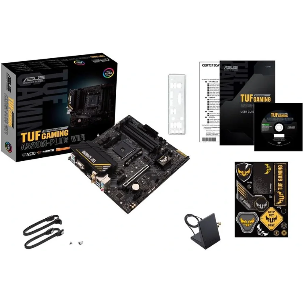 Материнська плата Asus TUF Gaming A520M-Plus WIFI Socket AM4 UA