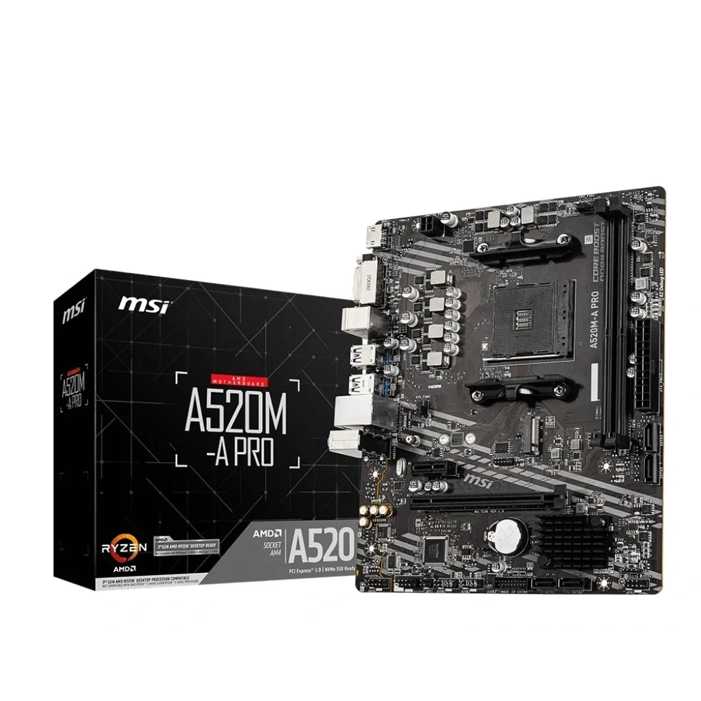 Материнская плата MSI A520M-A Pro Socket AM4 UA