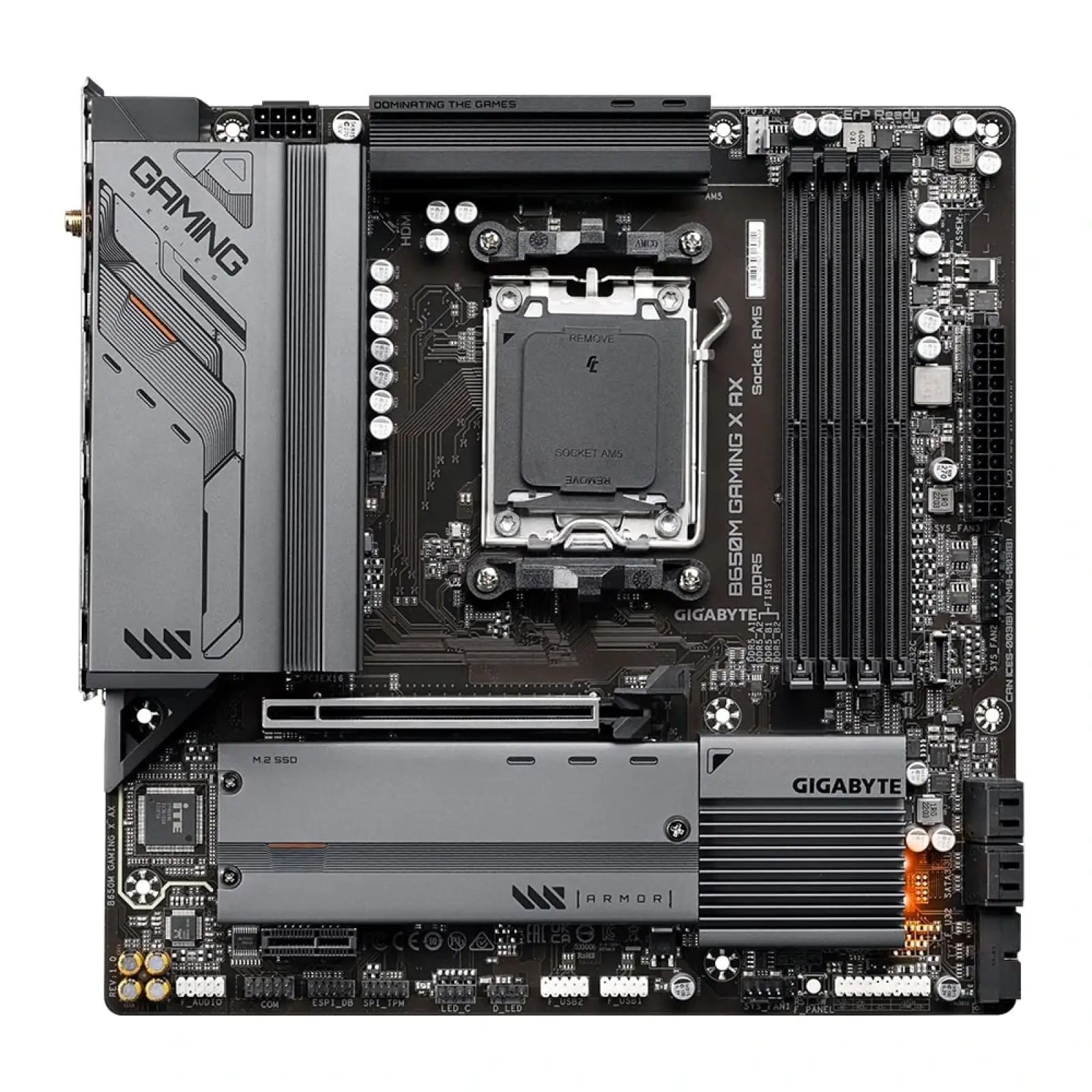 Материнська плата Gigabyte B650M Gaming X AX Socket AM5 UA