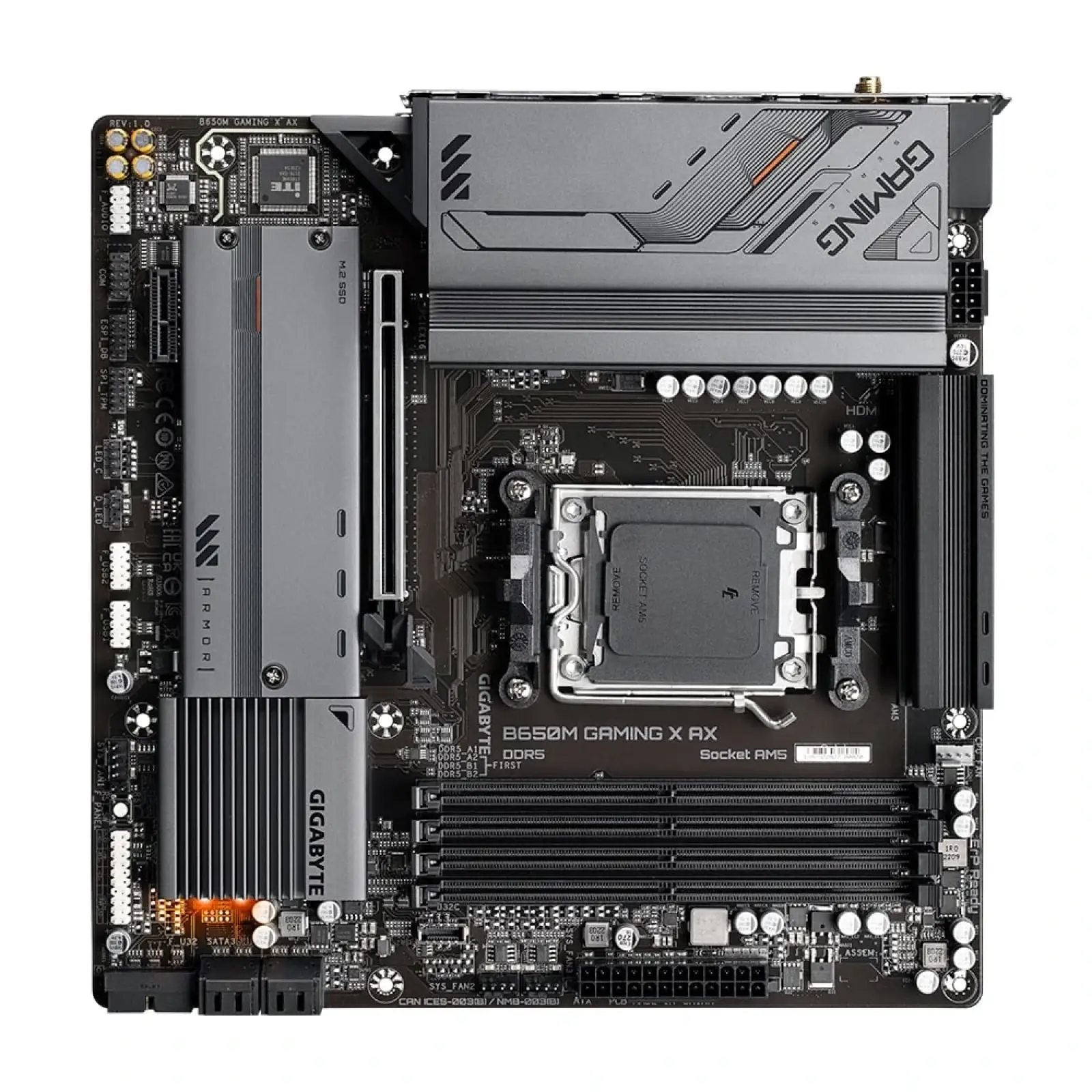 Материнська плата Gigabyte B650M Gaming X AX Socket AM5 UA