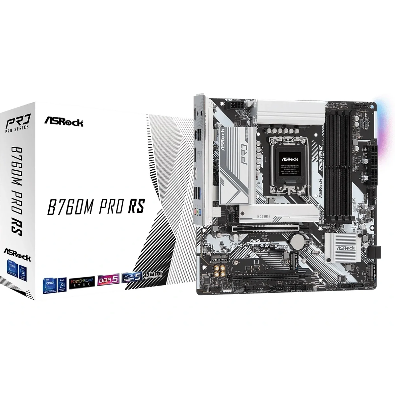 Материнська плата ASRock B760M Pro RS Socket 1700 UA