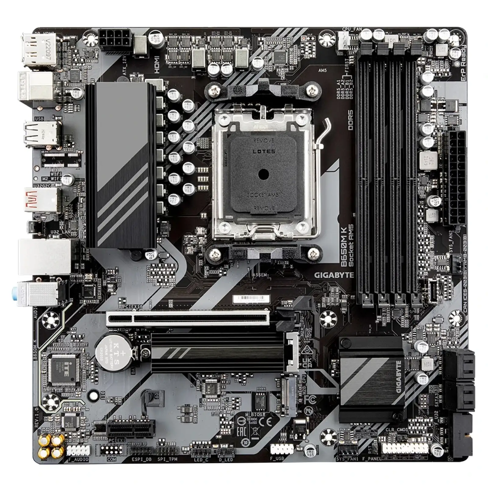 Материнська плата Gigabyte B650M K Socket AM5 UA