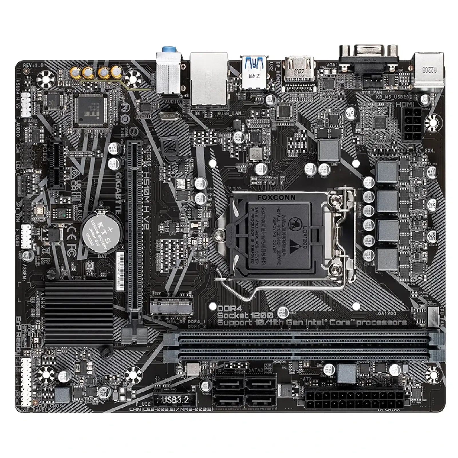Материнская плата Gigabyte H510M H V2 Socket 1200 UA