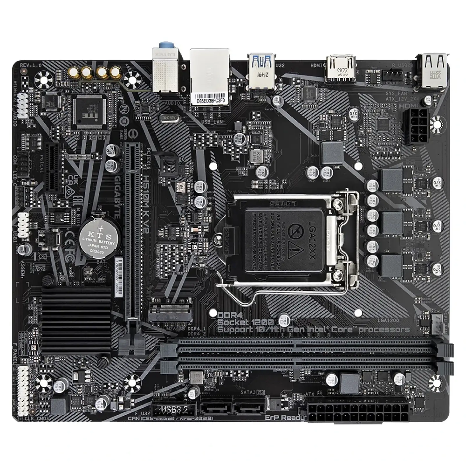 Материнська плата Gigabyte H510M K V2 Socket 1200 UA