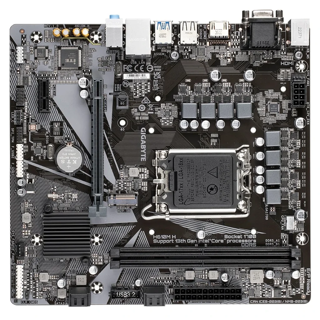 Материнська плата Gigabyte H610M H Socket 1700 UA