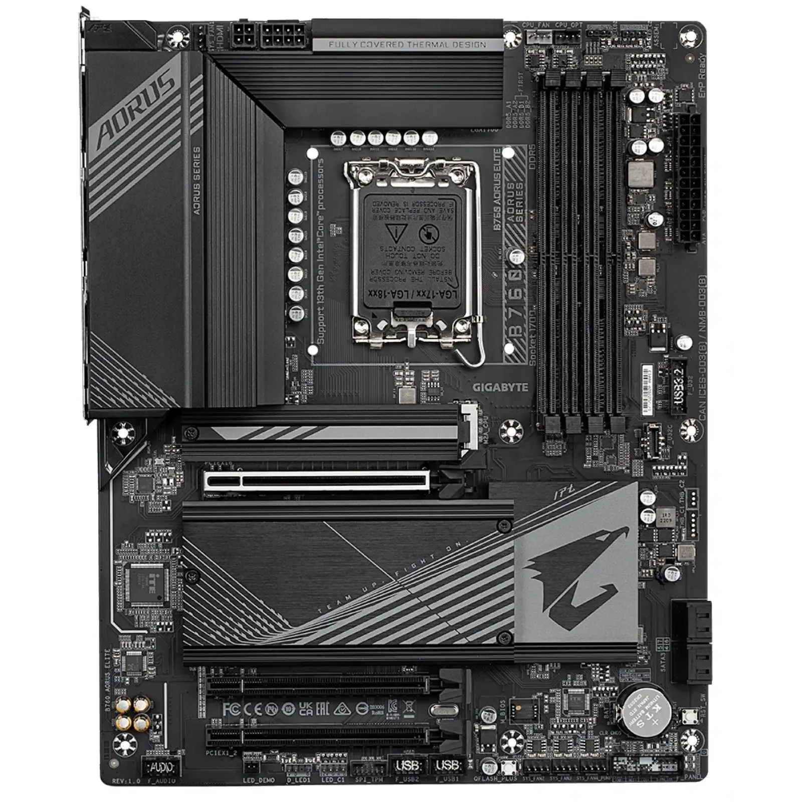 Материнська плата Gigabyte B760 Aorus Elite Socket 1700 UA