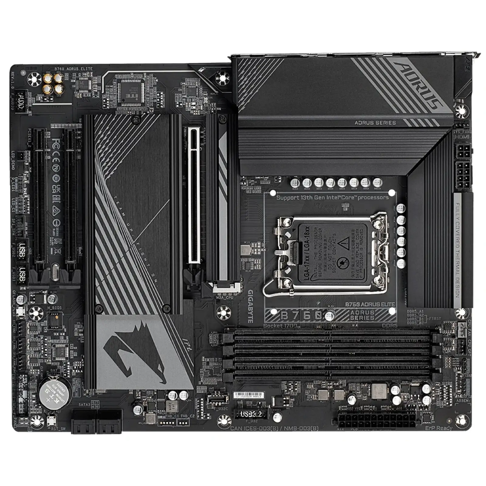 Материнська плата Gigabyte B760 Aorus Elite Socket 1700 UA