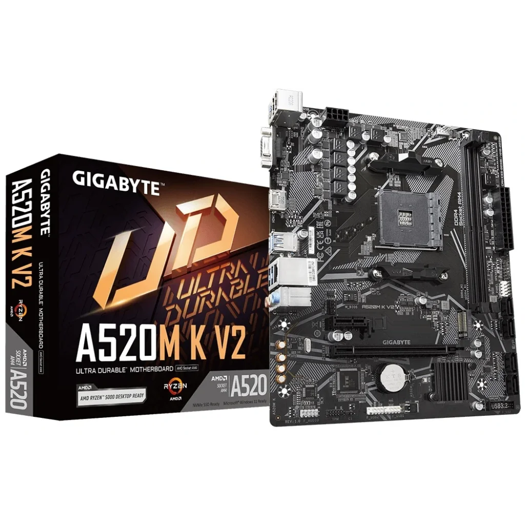 Материнская плата Gigabyte A520M K V2 Socket AM4 UA