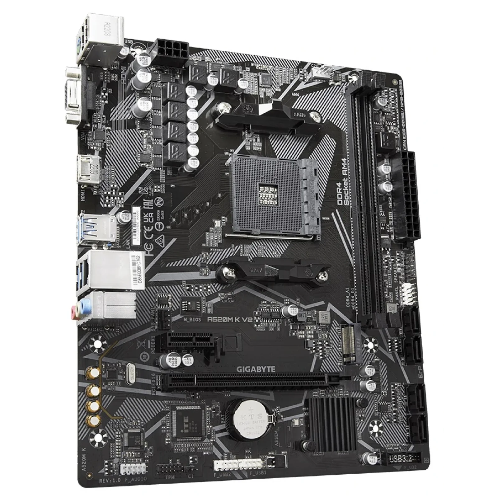 Материнская плата Gigabyte A520M K V2 Socket AM4 UA