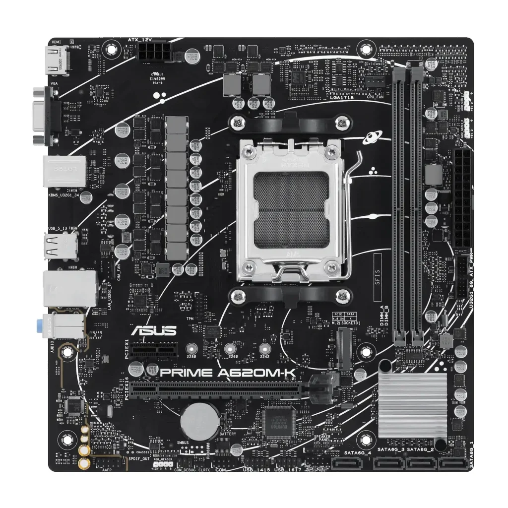 Материнська плата Asus Prime A620M-K Socket AM5 UA