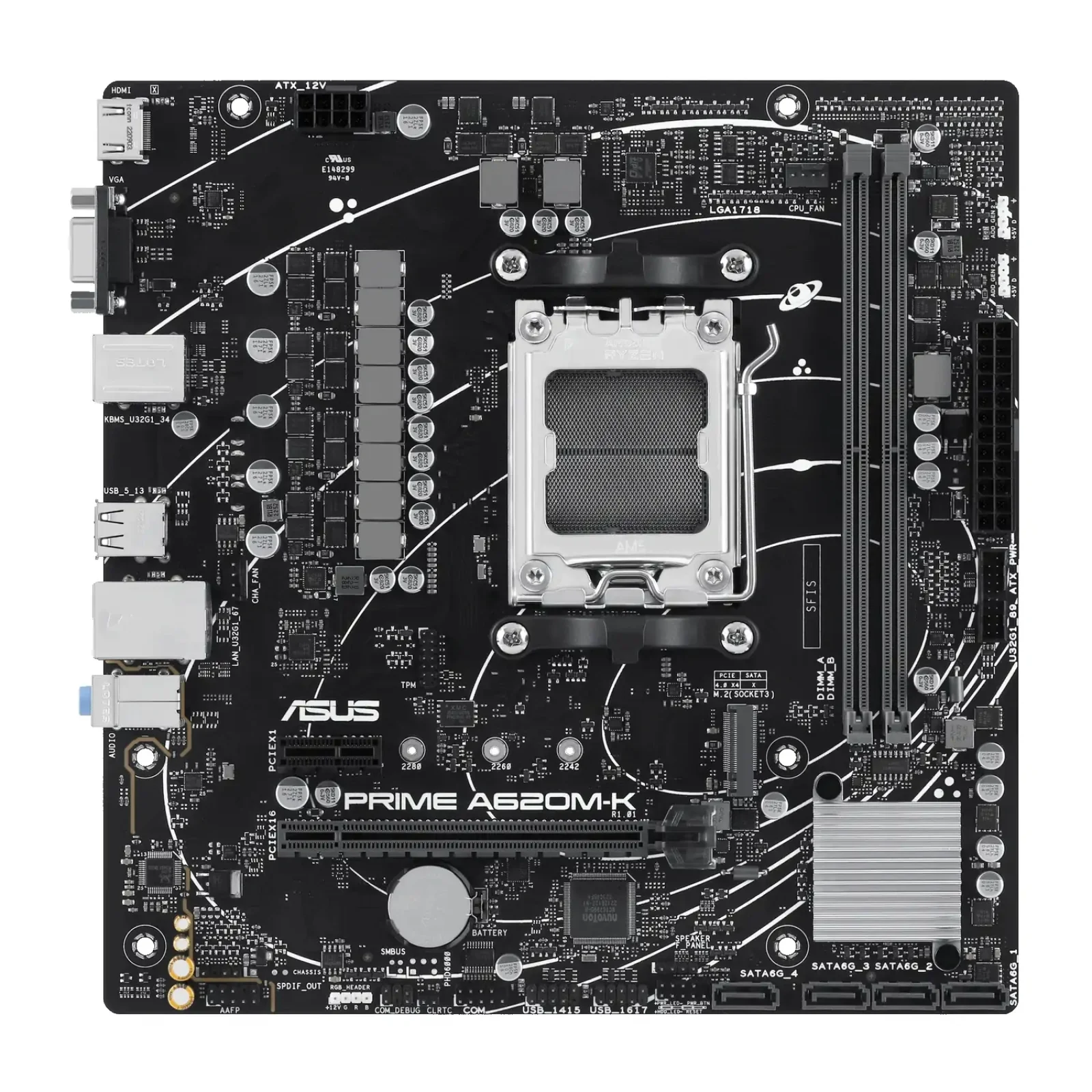 Материнська плата Asus Prime A620M-K Socket AM5 UA