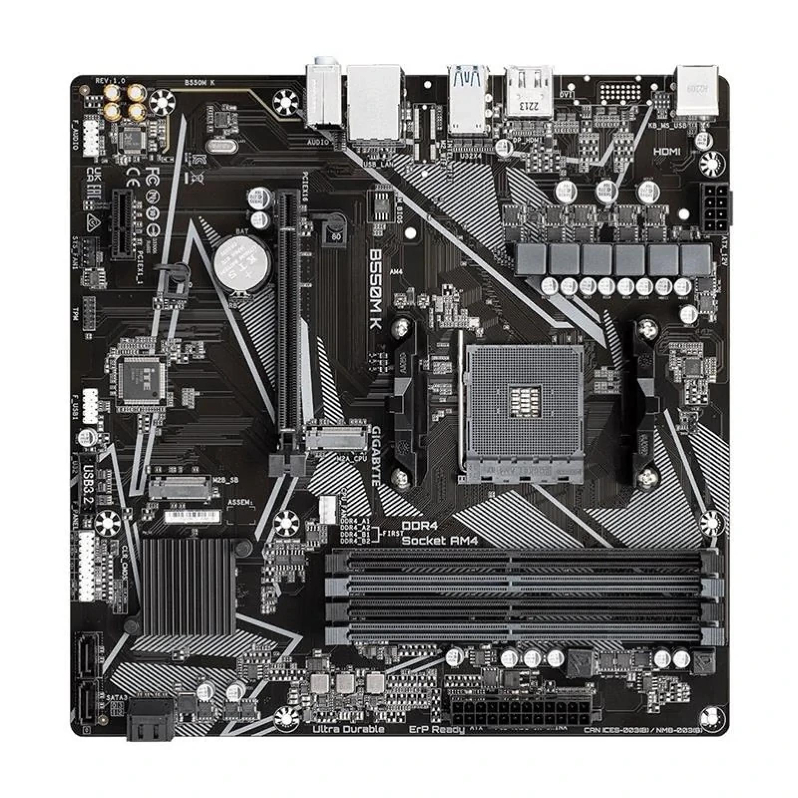 Материнська плата Gigabyte B550M K Socket AM4 UA