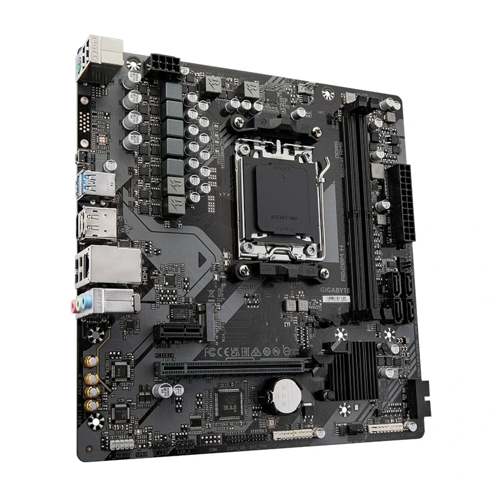 Материнська плата Gigabyte A620M H Socket AM5 UA