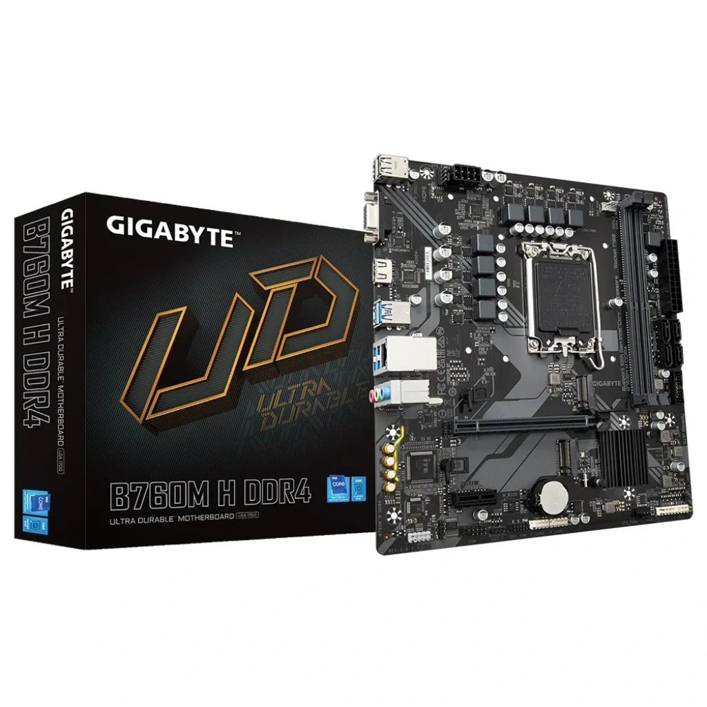 Материнська плата Gigabyte B760M H DDR4 Socket 1700 UA
