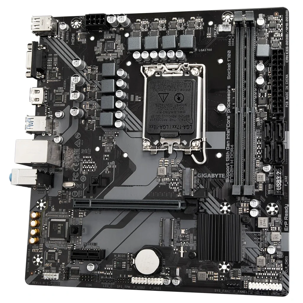 Материнська плата Gigabyte B760M H DDR4 Socket 1700 UA