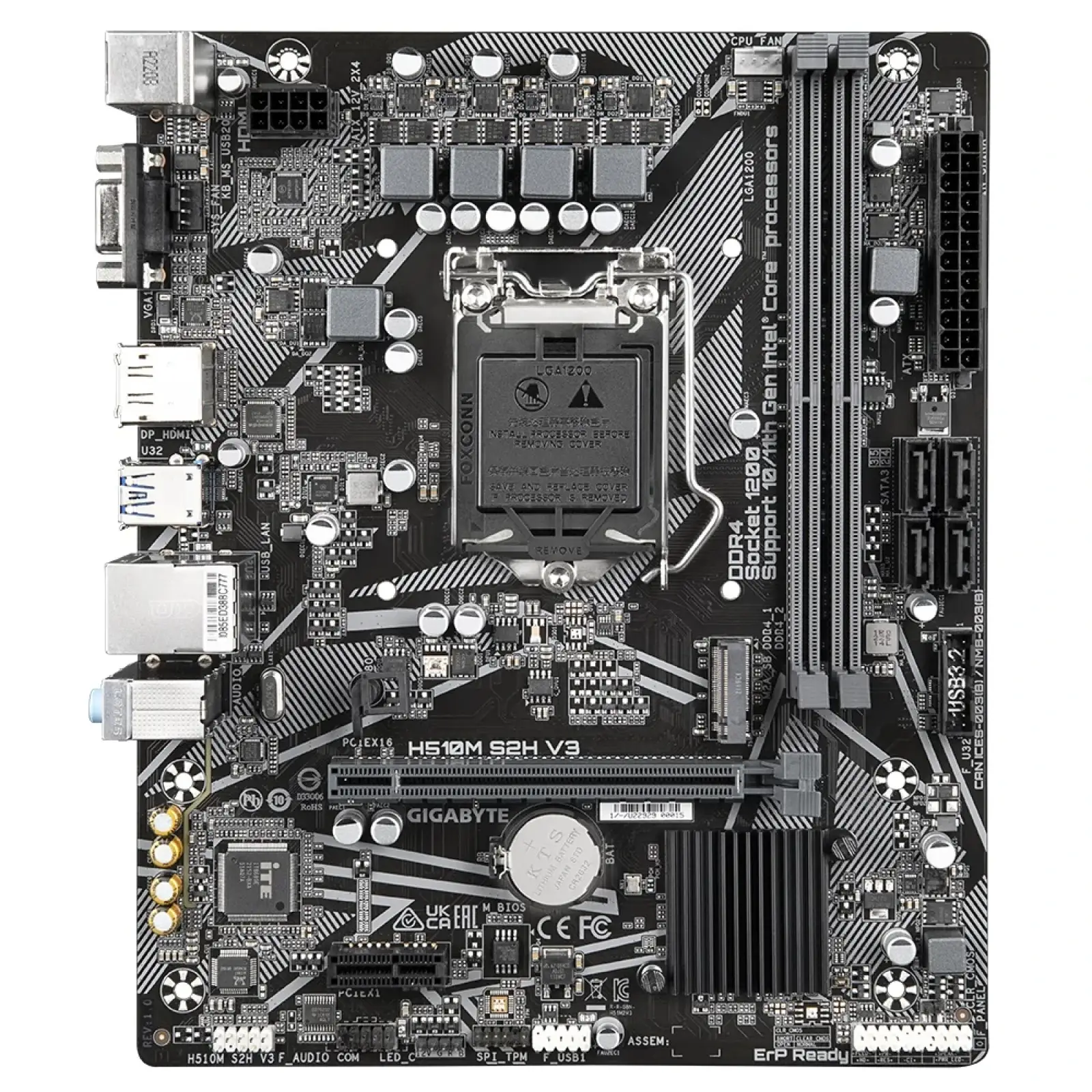 Материнська плата Gigabyte H510M S2H V3 Socket 1200 UA