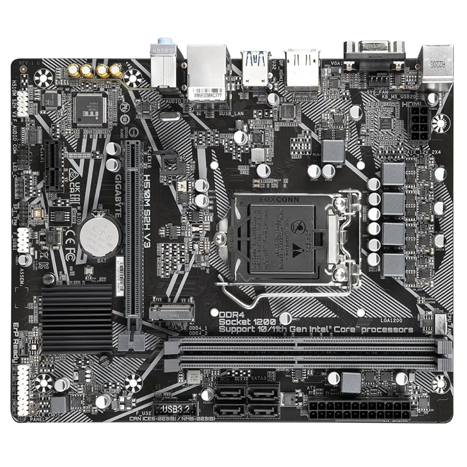 Материнська плата Gigabyte H510M S2H V3 Socket 1200 UA