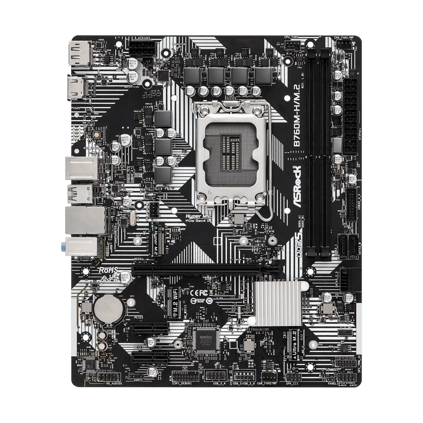 Материнська плата ASRock B760M-H/M.2 Socket 1700 UA
