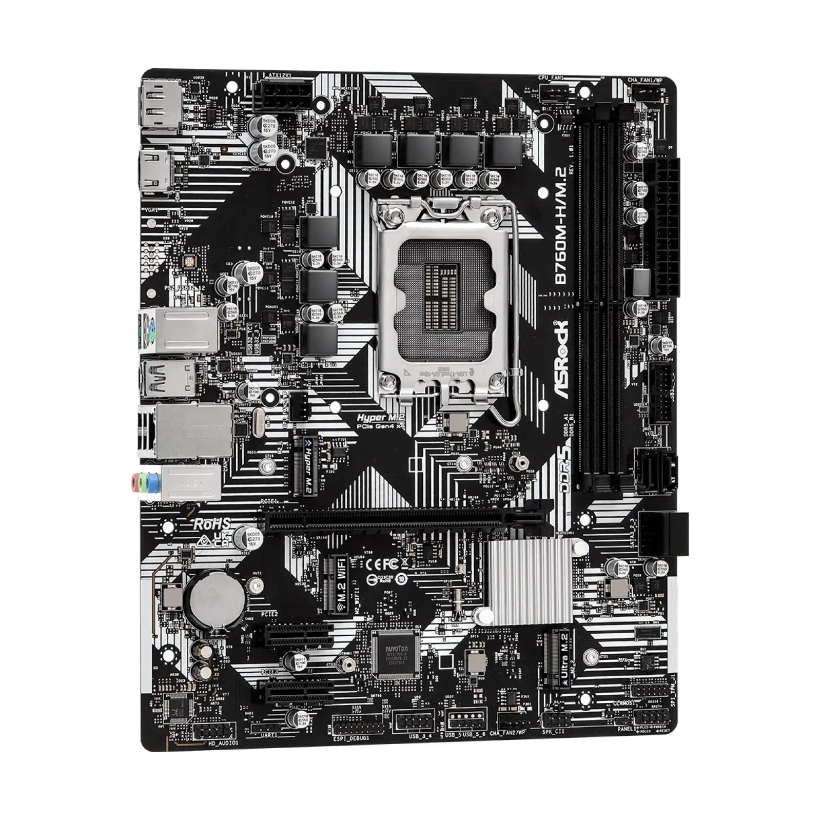 Материнська плата ASRock B760M-H/M.2 Socket 1700 UA