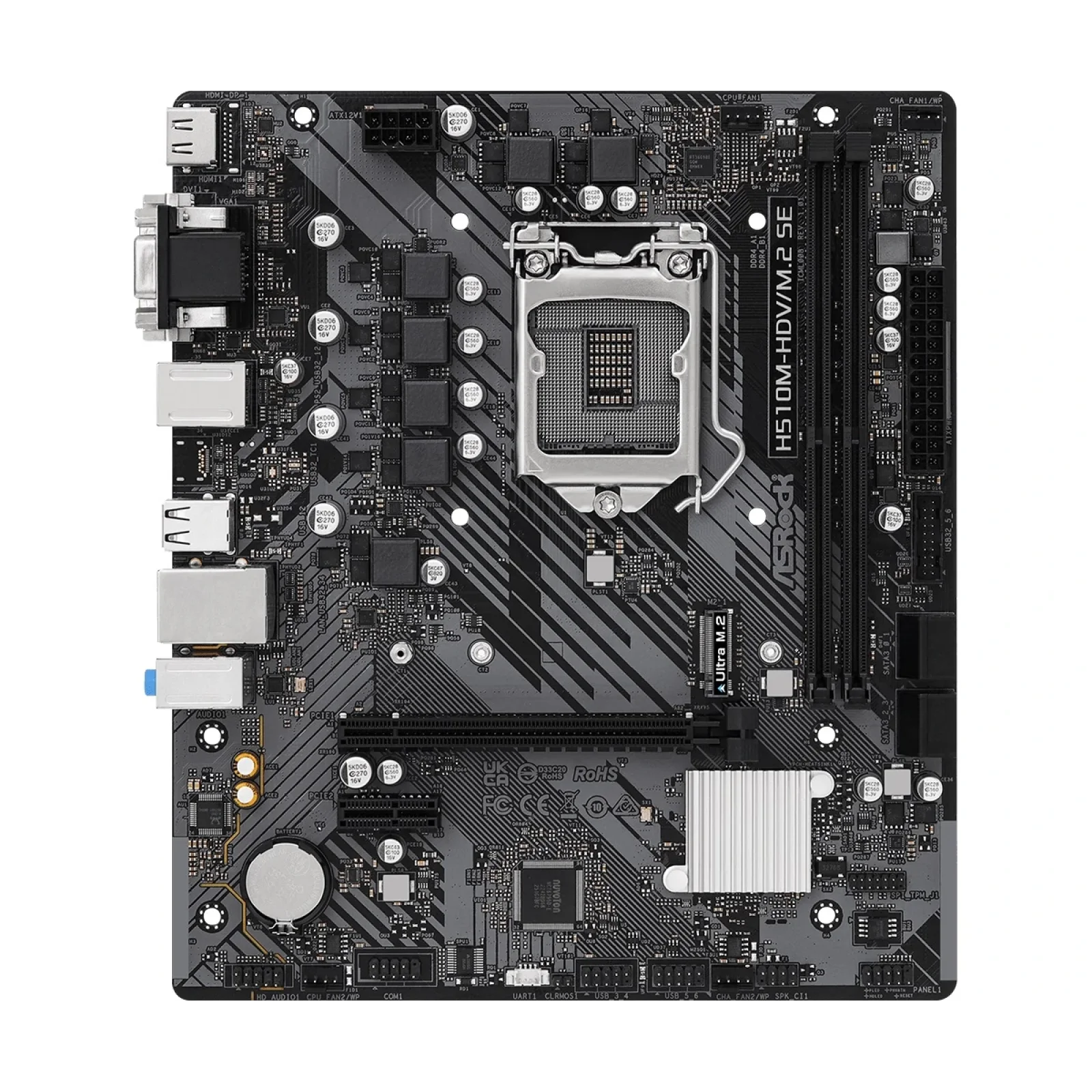 Материнская плата ASRock H510M-HDV/M.2 SE Socket 1200