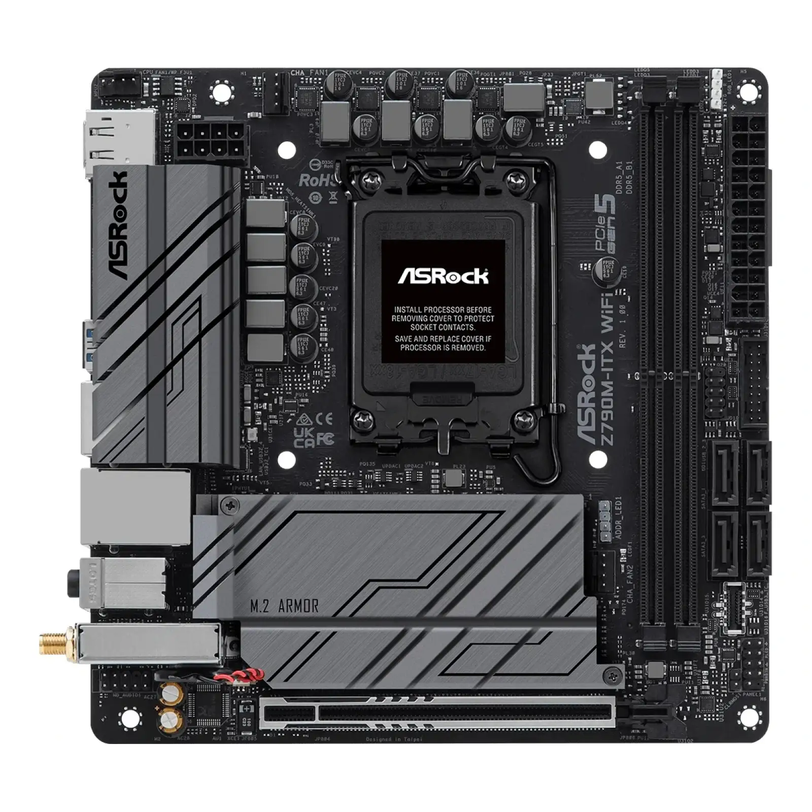 Материнська плата ASRock Z790M-ITX WiFi Socket 1700 UA